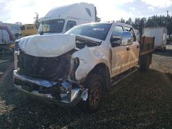 Salvage trucks for sale at Spanaway, WA auction: 2017 Ford F350 Super Duty Flatbed Truck