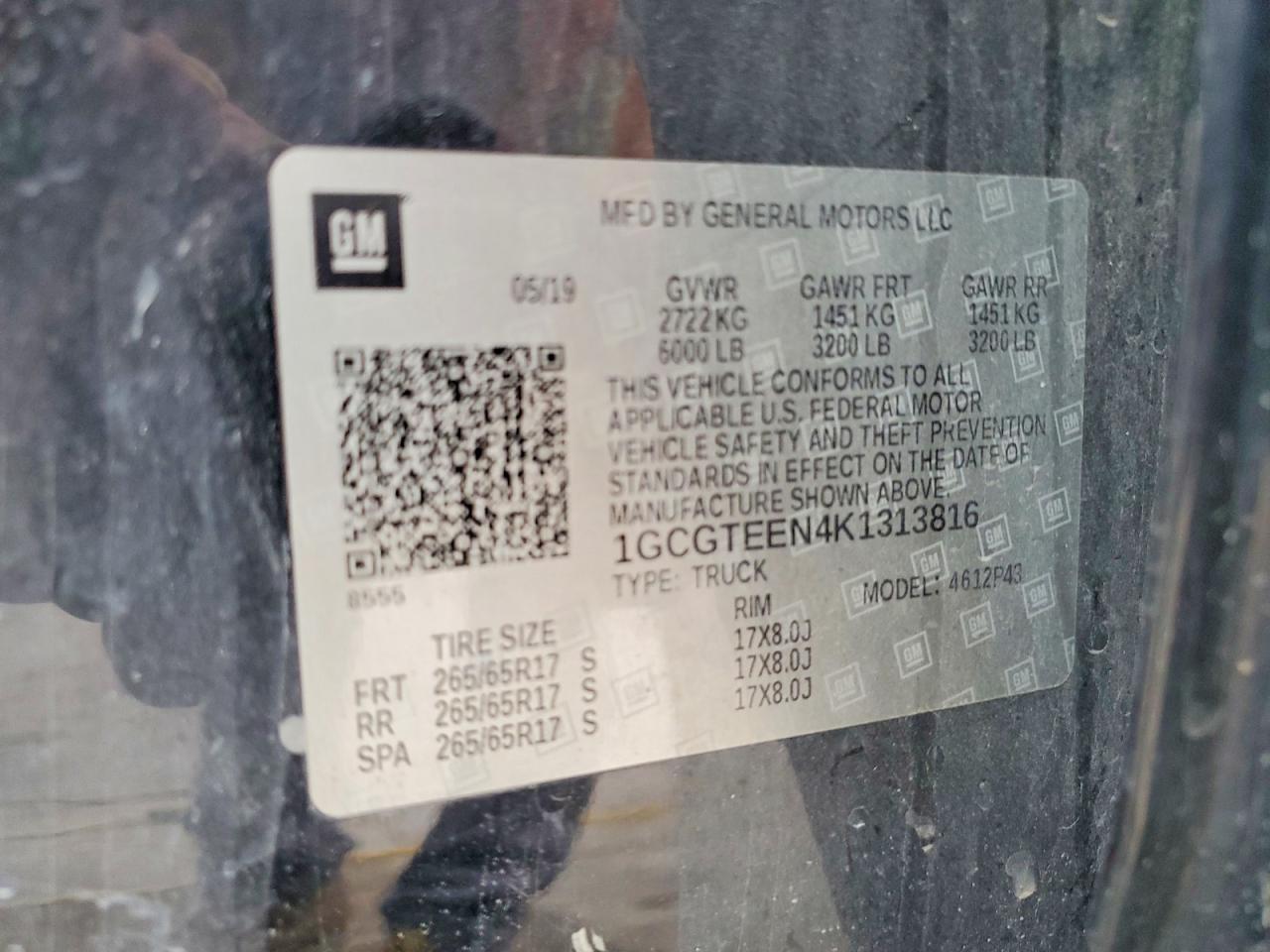 2019 Chevrolet Colorado ZR2