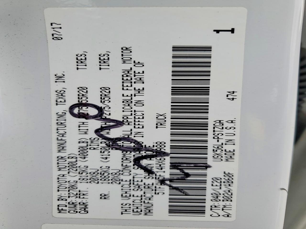 2017 Toyota Tundra Platinum