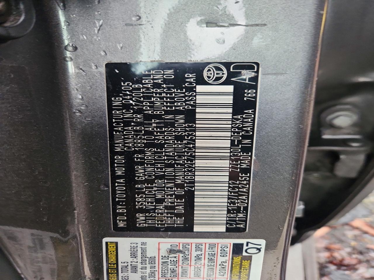 2005 Toyota Corolla s