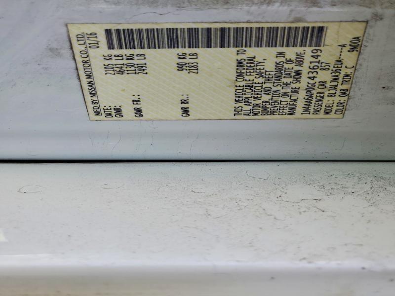 2016 Nissan Maxima 3.5 sv