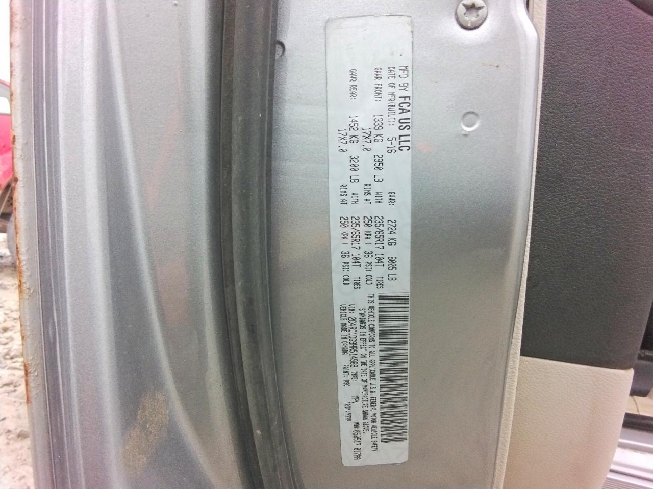 2017 Chrysler Pacifica Touring