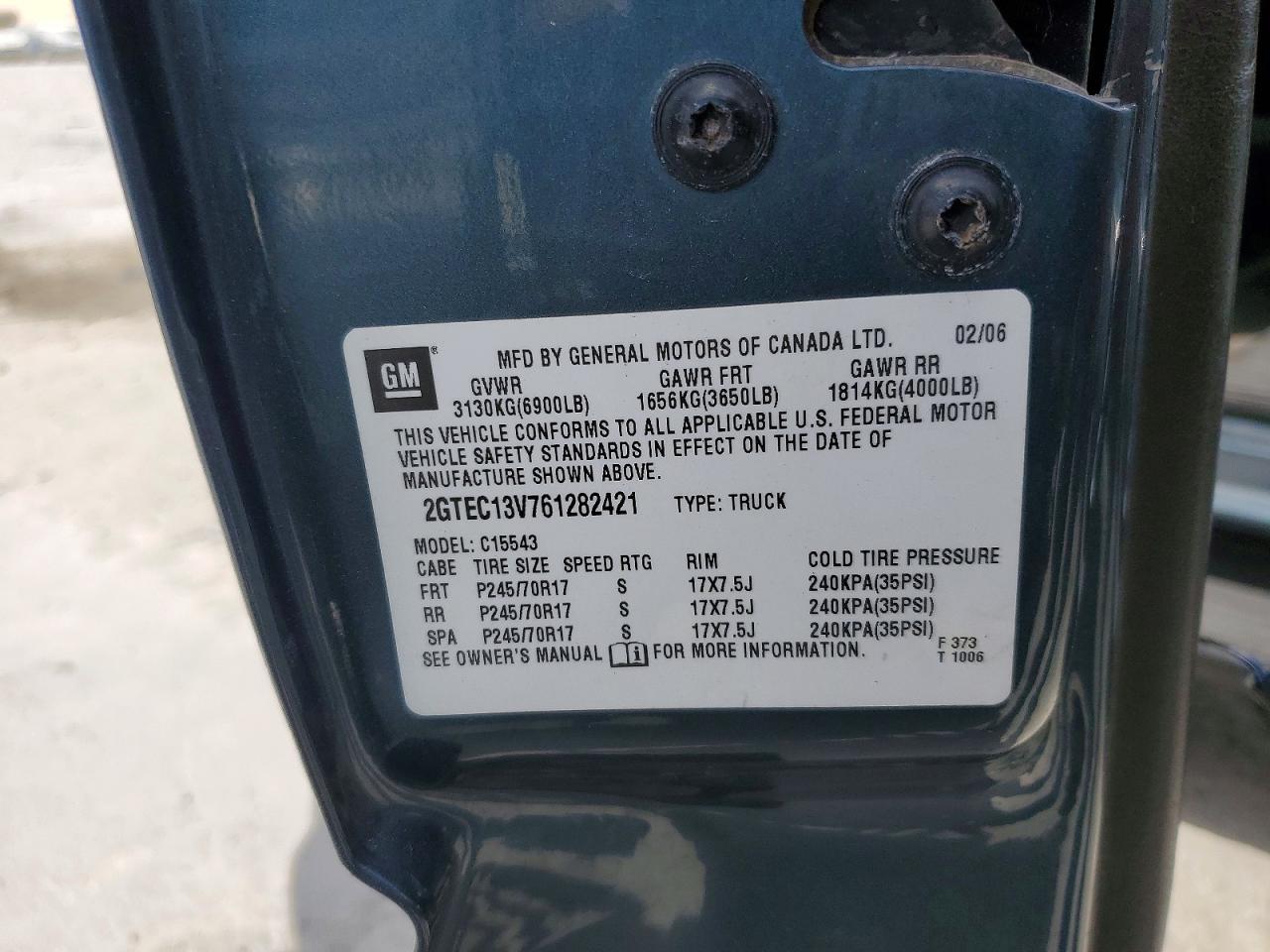 2006 GMC New Sierra C1500