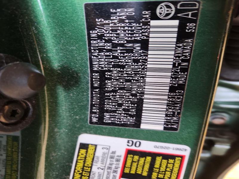 2016 Toyota Corolla le