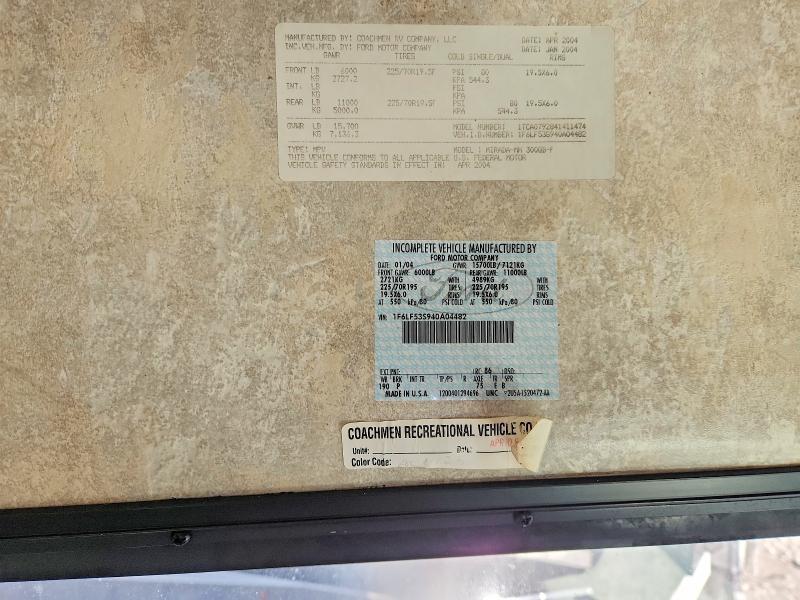 2004 Ford F550 Super Duty Camper