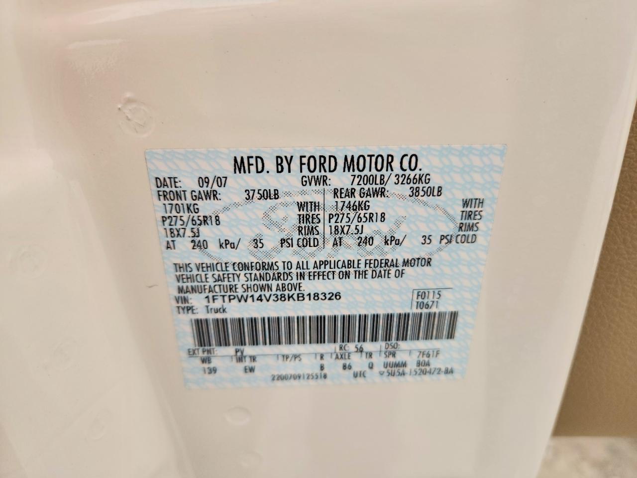 2008 Ford F150 Supercrew
