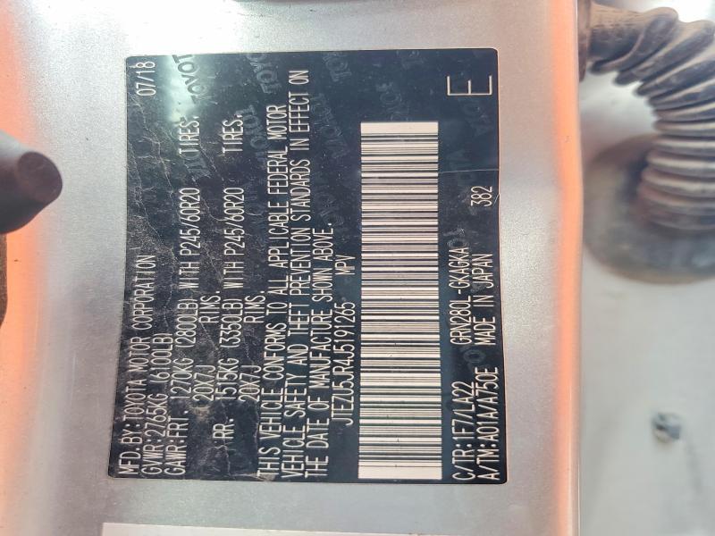 2018 Toyota 4runner Limited