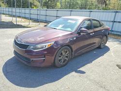 Salvage cars for sale from Copart Savannah, GA: 2016 KIA Optima lx Turbo