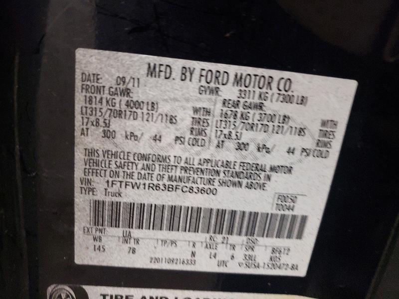 2011 Ford F150 SVT Raptor