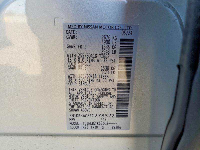 2024 Nissan Pathfinder s