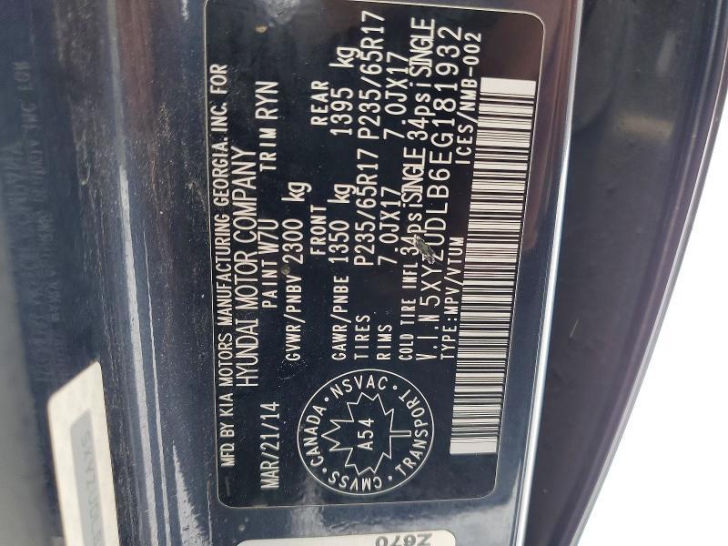 2014 Hyundai Santa fe Sport 2.4l