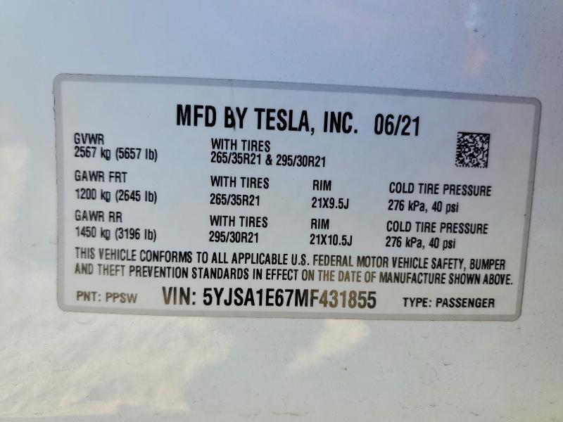 2021 Tesla Model s