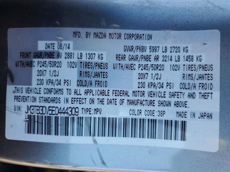 2014 Mazda Cx-9 Grand Touring