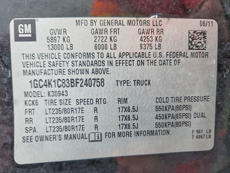 2011 Chevrolet Silverado K3500 ltz