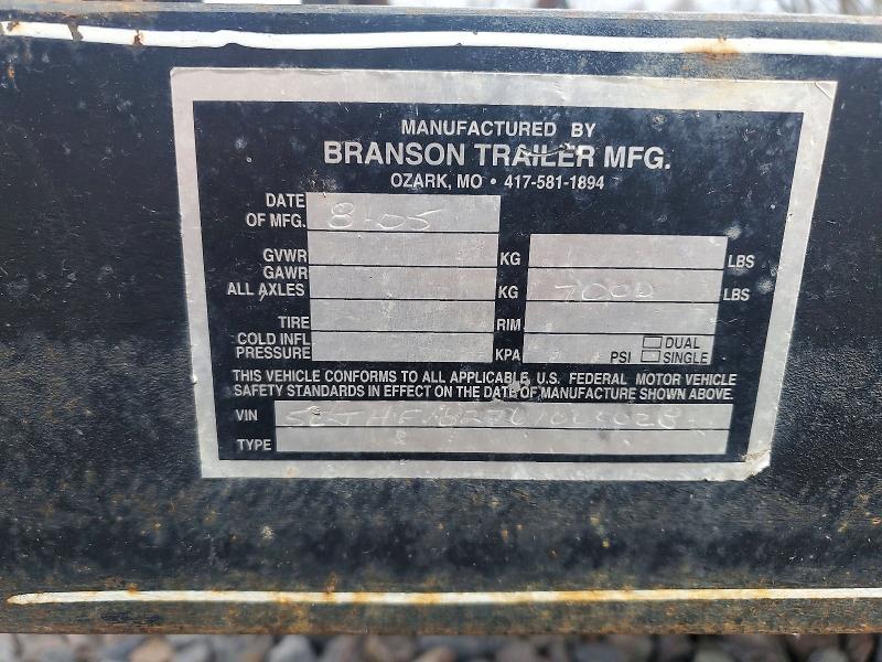 2006 Branson 2005 Branson Equipment Trailer