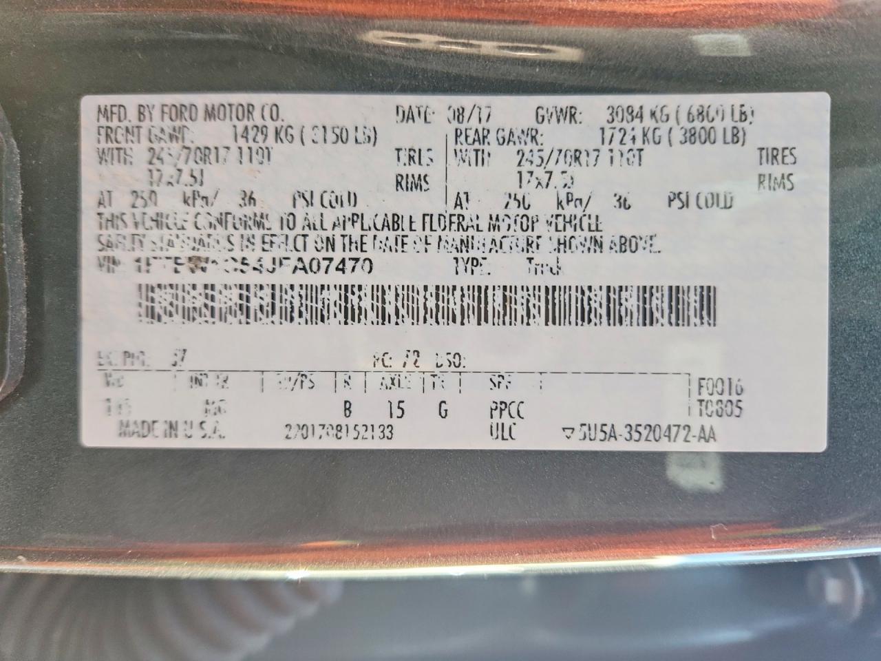 2018 Ford F150 Supercrew