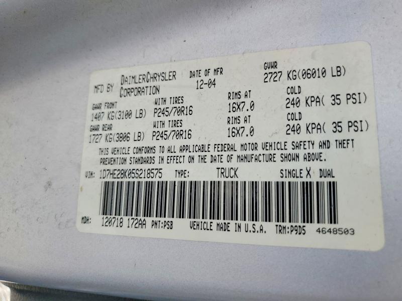 2005 Dodge Dakota Quattro