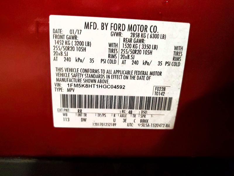 2017 Ford Explorer Platinum