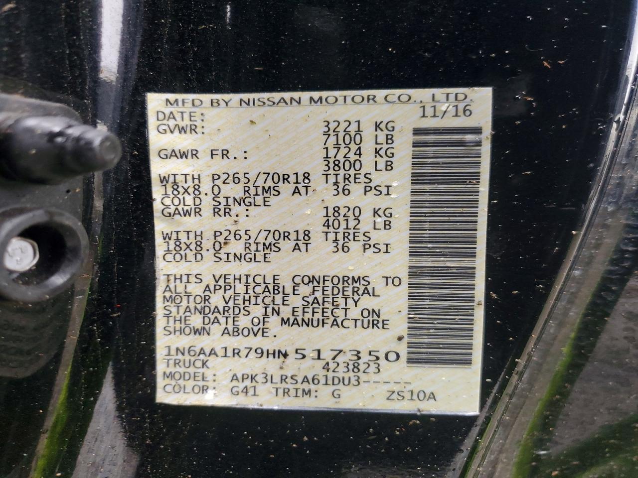 2017 Nissan Titan S