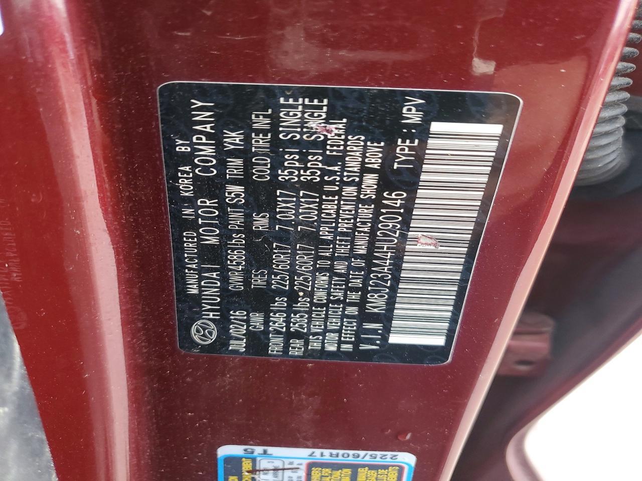 2017 Hyundai Tucson se