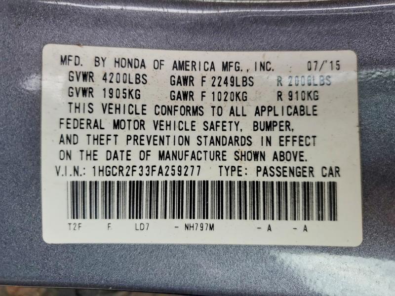 2015 Honda Accord lx