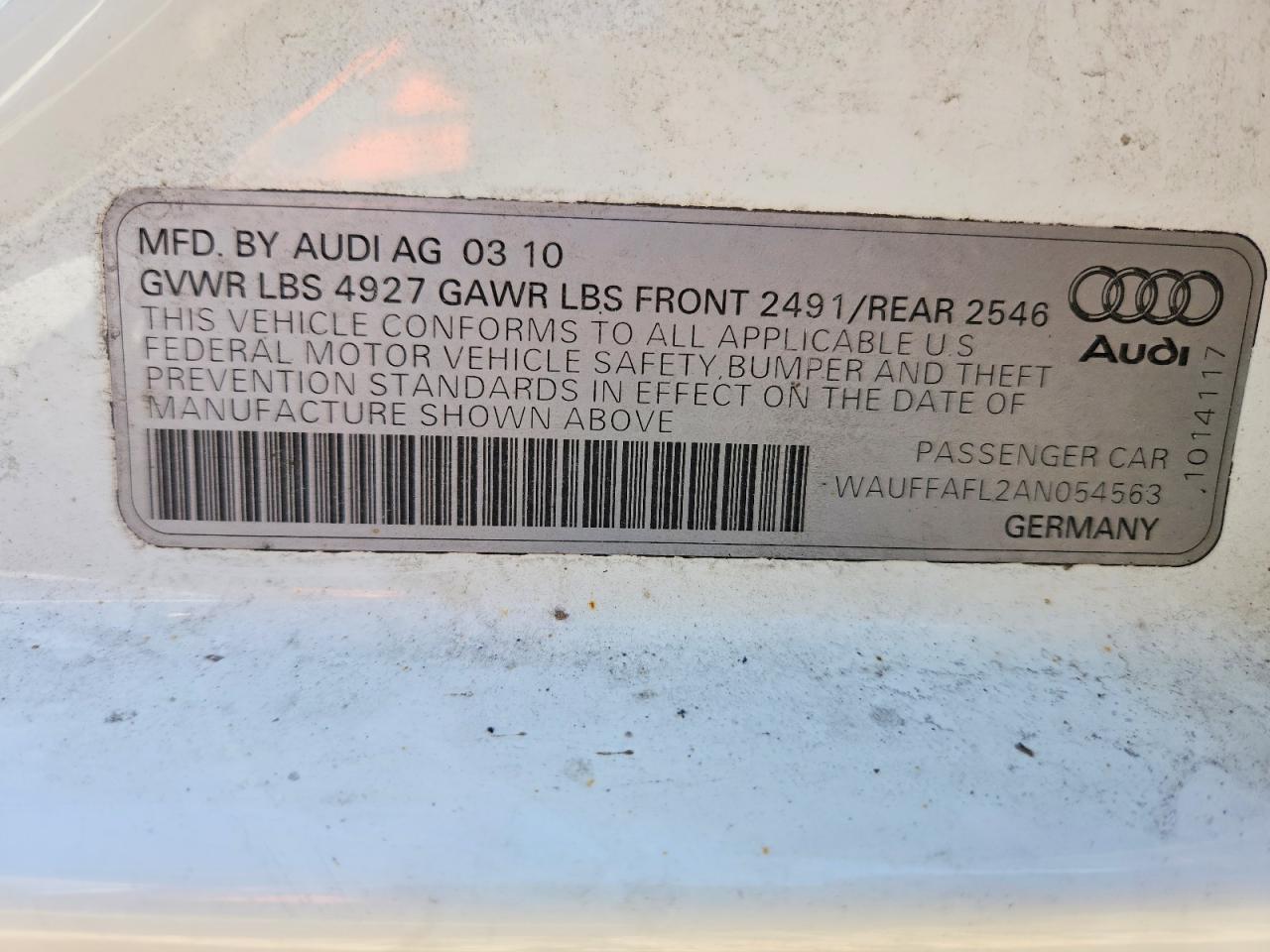 2010 Audi A4 Premium Plus