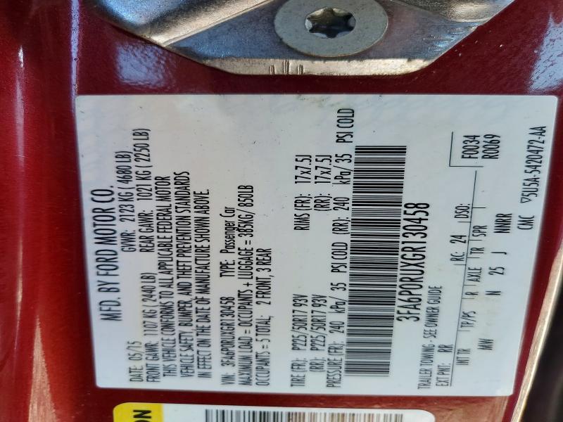 2016 Ford Fusion Titanium hev
