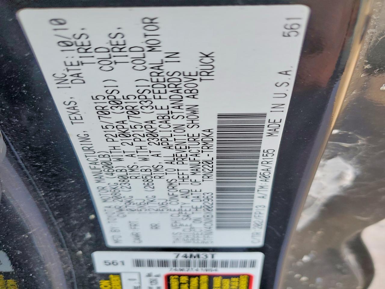 2011 Toyota Tacoma Base