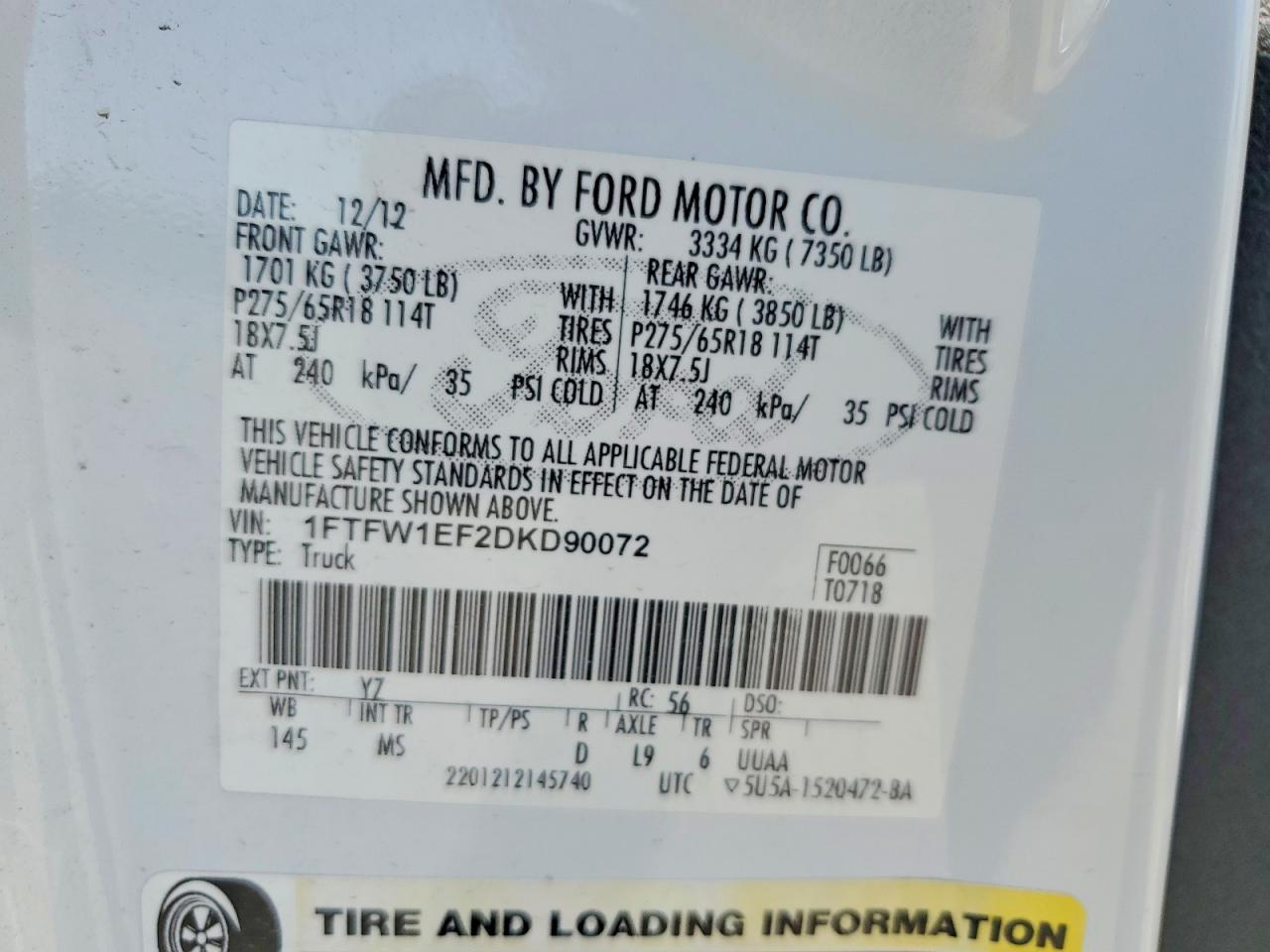 2013 Ford F150 Supercrew