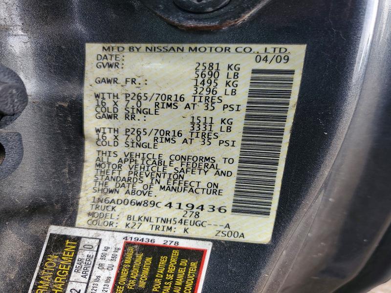 2009 Nissan Frontier SE V6