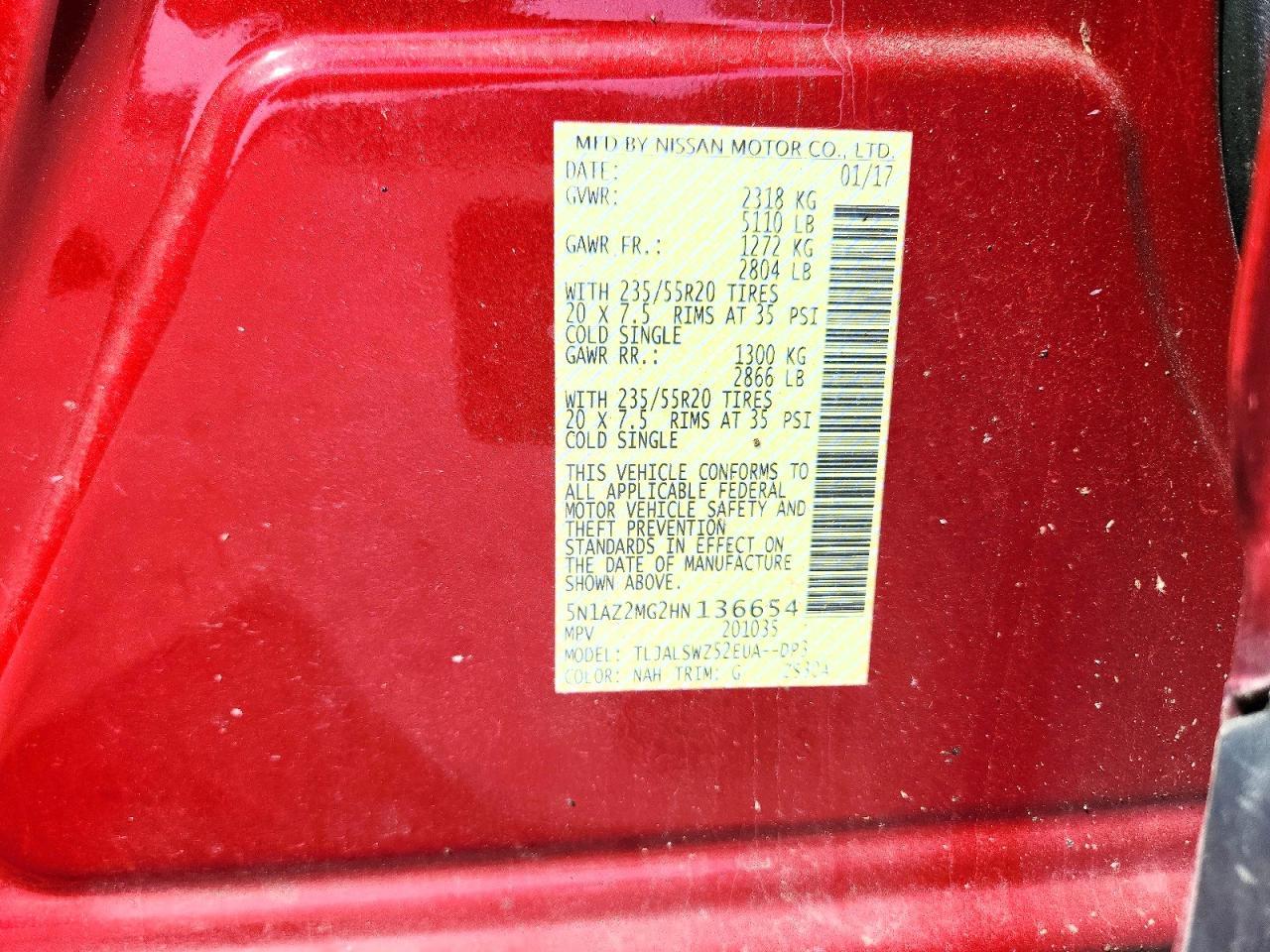 2017 Nissan Murano Platinum