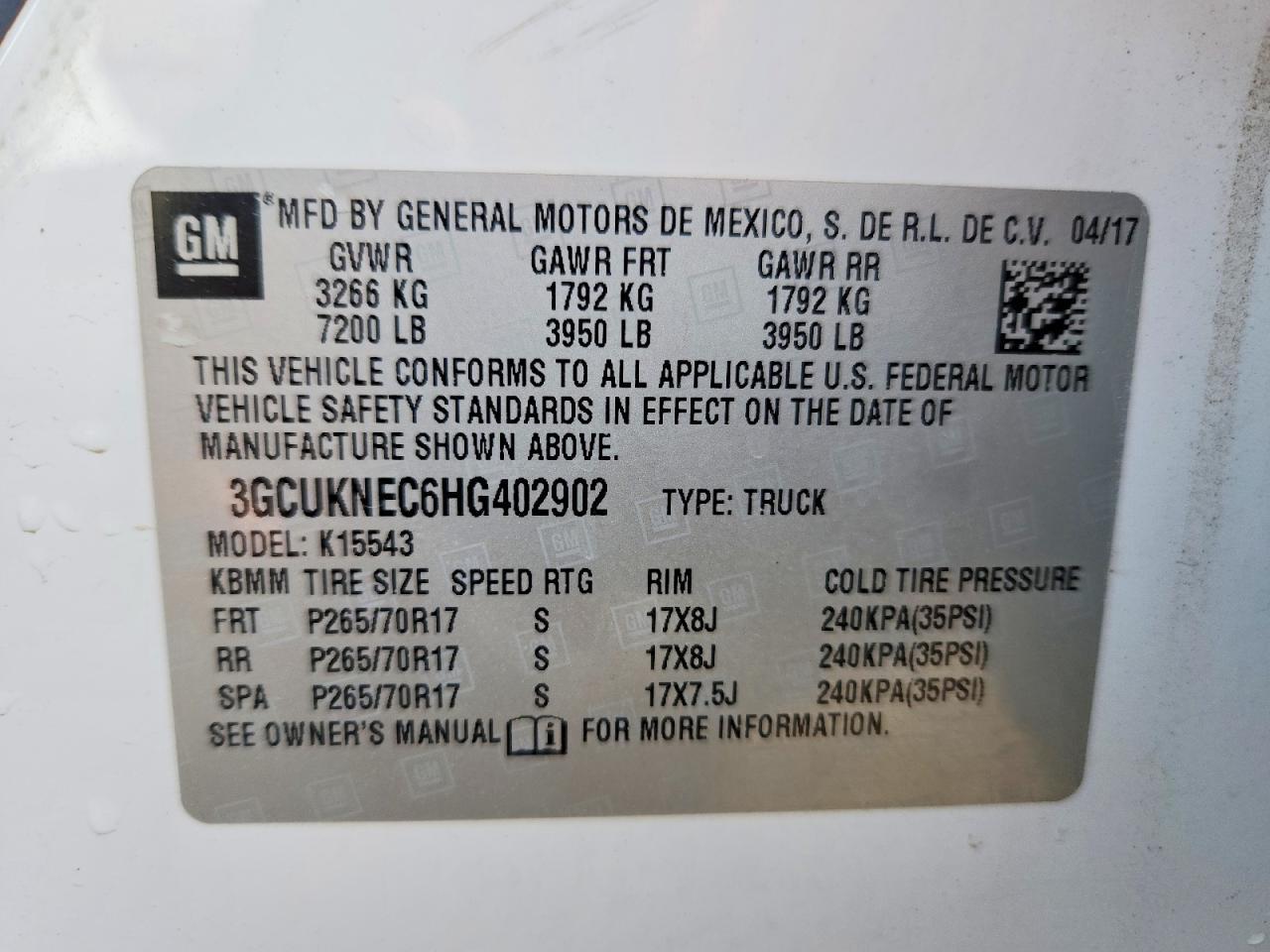 2017 Chevrolet Silverado K1500