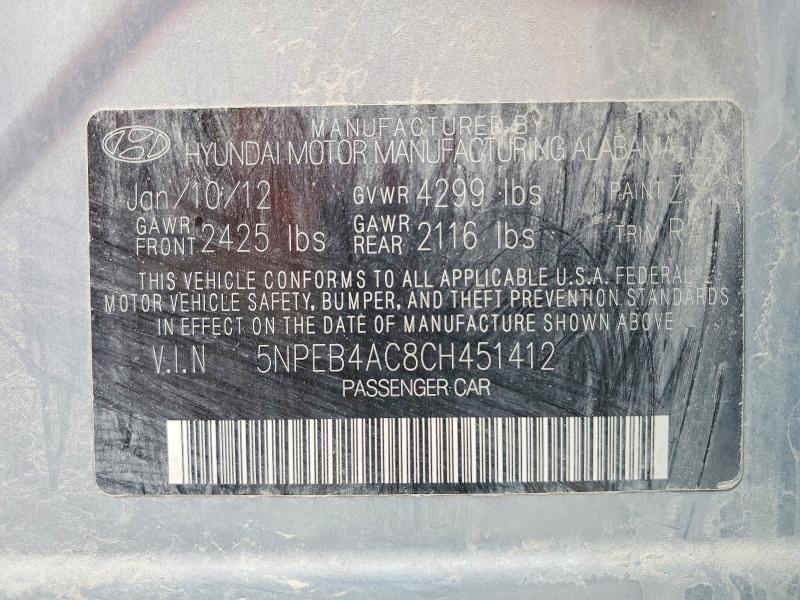 2012 Hyundai Sonata gls