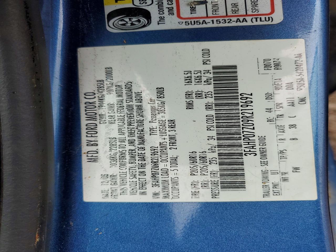 2009 Ford Fusion se