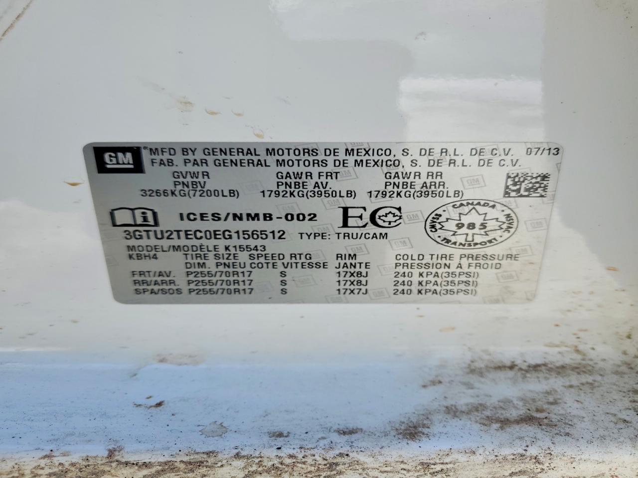 2014 GMC Sierra K1500