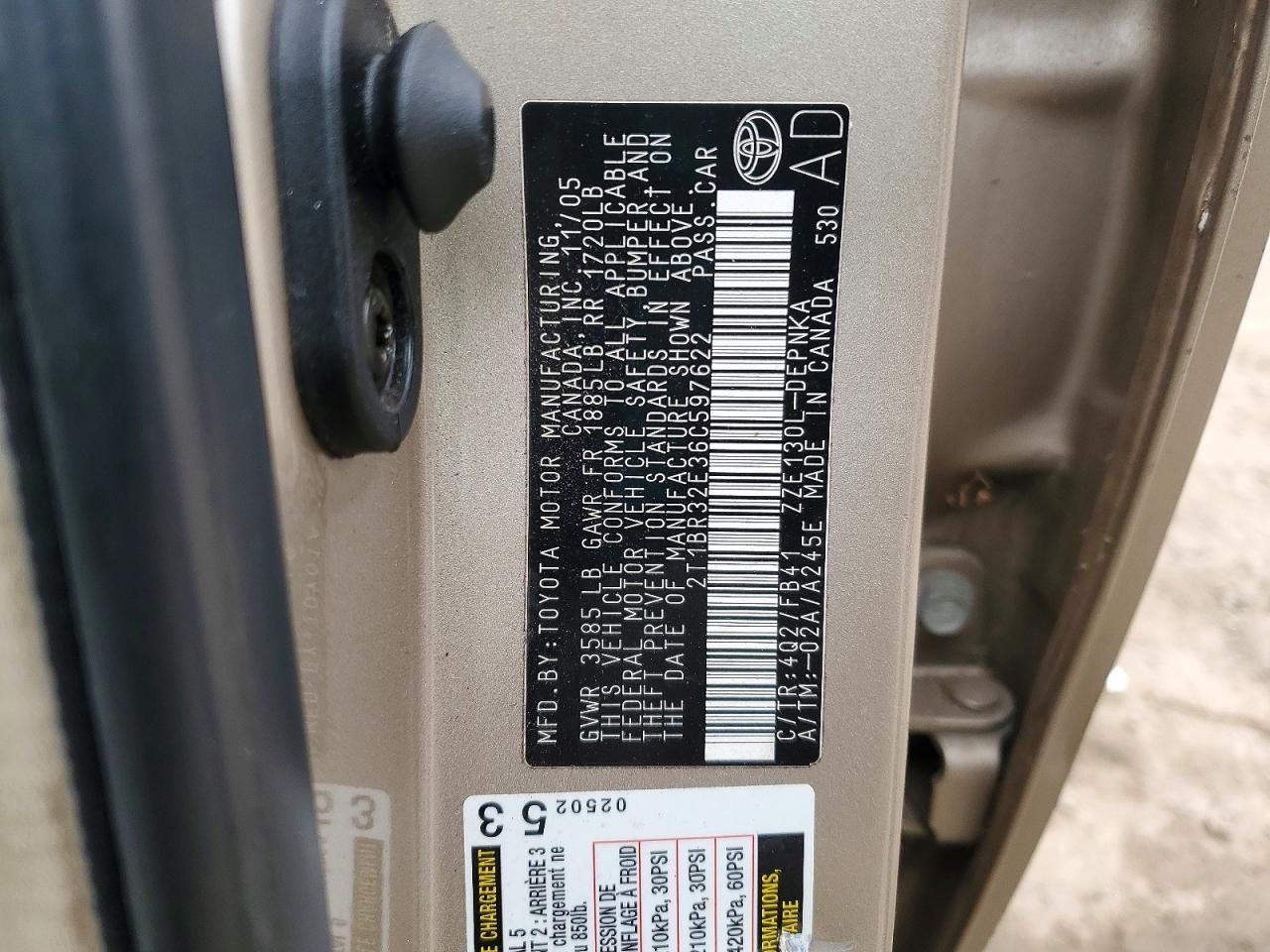 2006 Toyota Corolla le