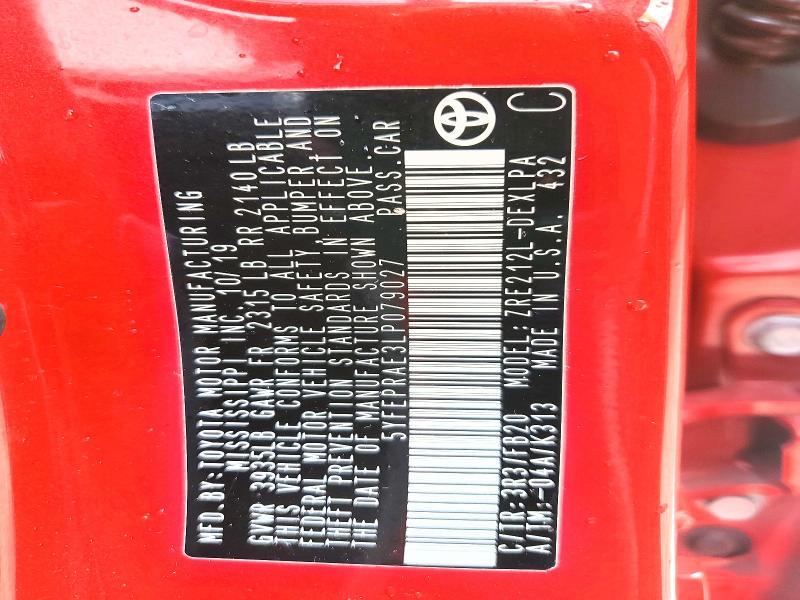 2020 Toyota Corolla le