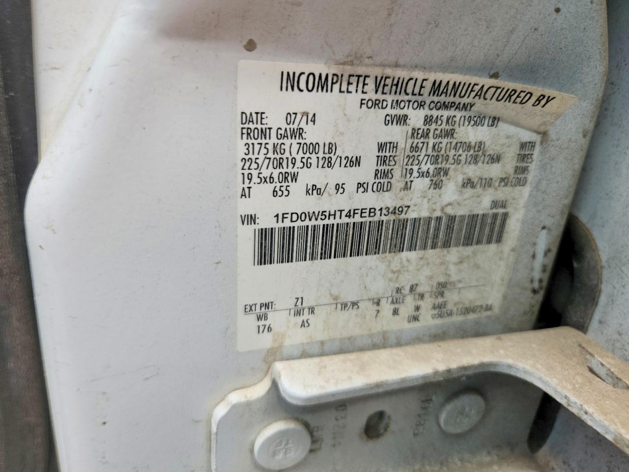 2015 Ford F550 Super Duty Utility / Service Truck