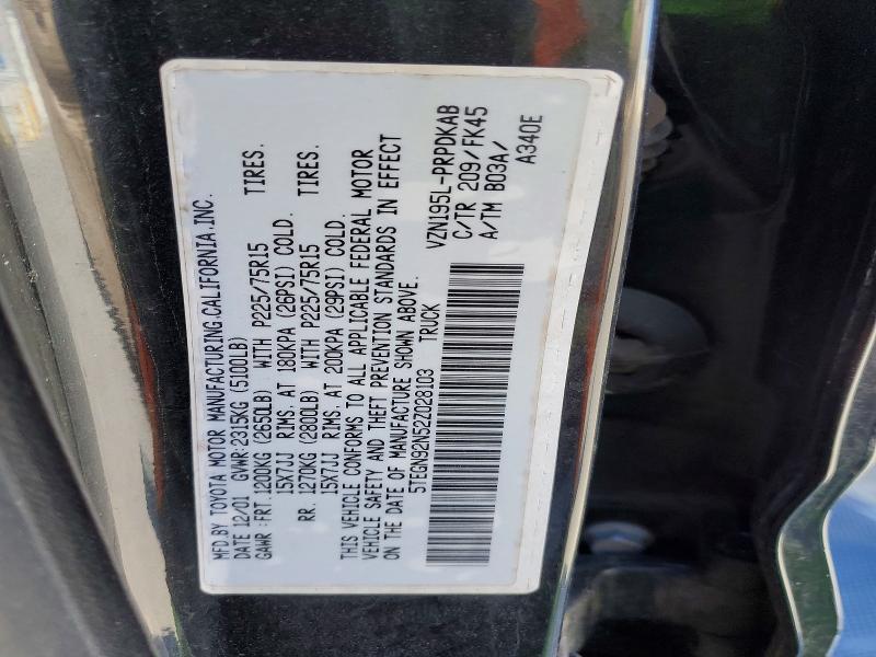 2002 Toyota Tacoma Prerunner V6