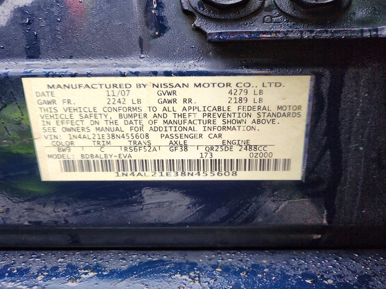 2008 Nissan Altima 2.5