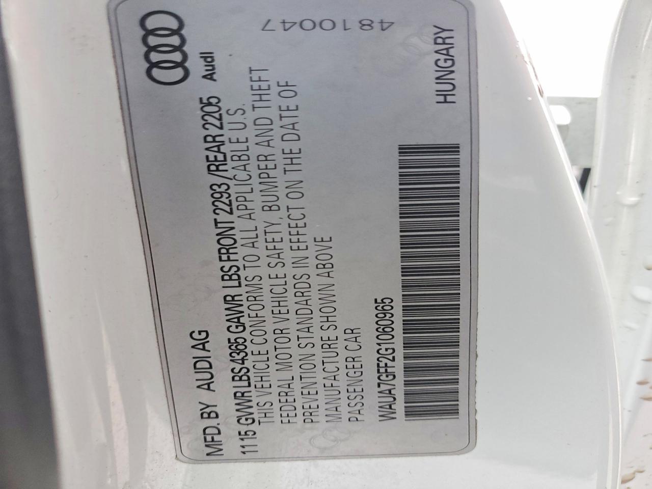 2016 Audi A3 Premium