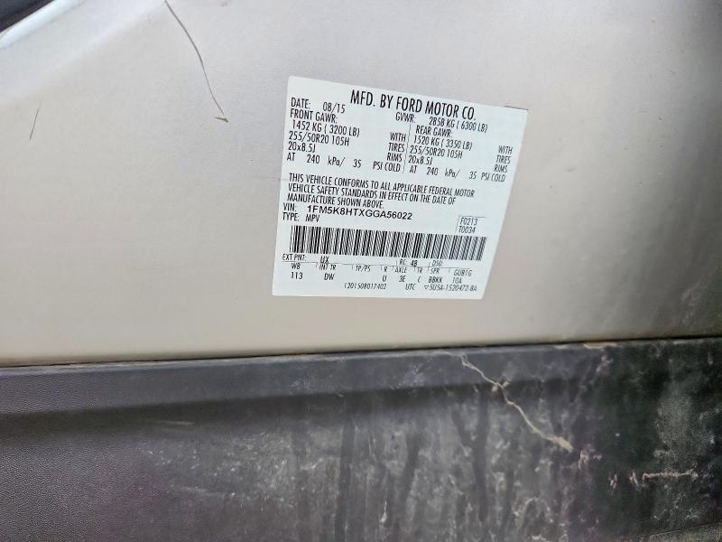 2016 Ford Explorer Platinum