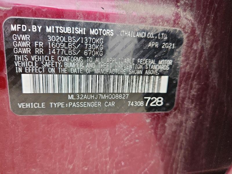 2021 Mitsubishi Mirage es