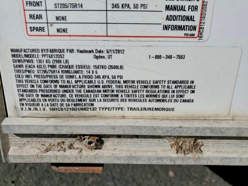 2013 Haulmark Enclosed Cargo Trailer