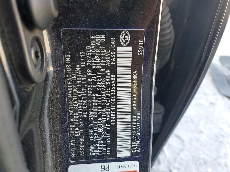 2014 Toyota Camry le