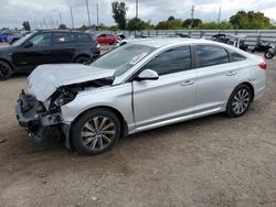 Vehiculos salvage en venta de Copart Miami, FL: 2015 Hyundai Sonata Sport