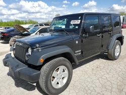 Jeep salvage cars for sale: 2018 Jeep Wrangler Unlimited Sport