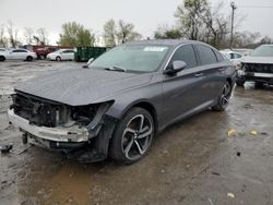 Honda Accord salvage cars for sale: 2019 Honda Accord Sport