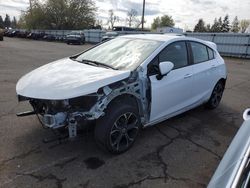 Salvage cars for sale from Copart Woodburn, OR: 2019 Chevrolet Cruze LT