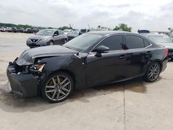 Salvage cars for sale from Copart Grand Prairie, TX: 2017 Lexus IS 200T